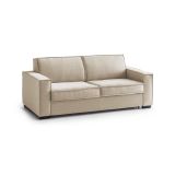 Divano letto matrimoniale beige 220x95cm - Asteroide