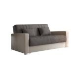 Divano letto matrimoniale beige e grigio 230x96cm - Arix