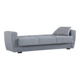 Divano letto matrimoniale grigio 223x80cm - Nox