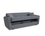 Divano letto matrimoniale grigio 223x80cm - Nox