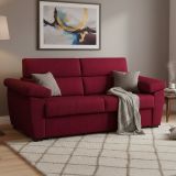 Divano letto matrimoniale rosso 225x95cm - Paceco