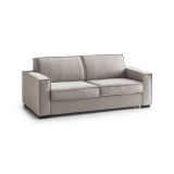 Divano letto matrimoniale tortora 180x95cm - Alano