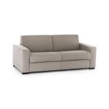 Divano letto matrimoniale tortora 220x95cm - Estia