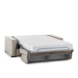 Divano letto matrimoniale tortora 220x95cm - Estia