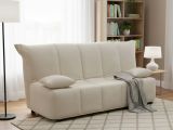 Divano letto moderno beige 125x90cm - Ariska