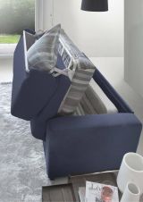Divano letto moderno blu 180x95cm - Akito