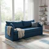 Divano letto moderno blu 205x86cm - Avellana