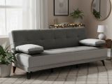 Divano letto moderno grigio 190x87cm - Aborigeni