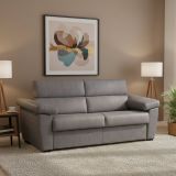 Divano letto moderno grigio 225x95cm - Paceco