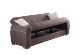Divano letto moderno grigio chiaro 224x85cm - Alfo