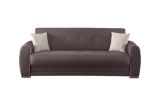 Divano letto moderno grigio chiaro 224x85cm - Alfo