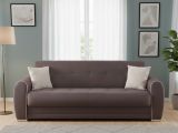 Divano letto moderno grigio chiaro 224x85cm - Alfo
