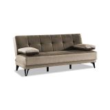 Divano letto moderno grigio e marrone 190x87cm - Aborigeni