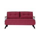 Divano letto moderno rosso 133x78cm - Calvin