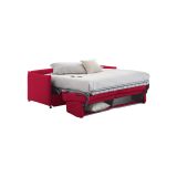 Divano letto moderno rosso 180x95cm - Trovo