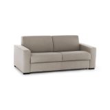Divano letto moderno tortora 160x95cm - Alcatraz