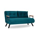 Divano letto moderno verde acqua 133x78cm - Calvin