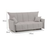 Divano letto per ospiti beige 190x90cm - Ardis