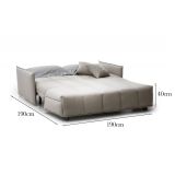 Divano letto per ospiti beige 190x90cm - Ardis