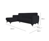 Divano letto per ospiti blu 230x153cm - Aber