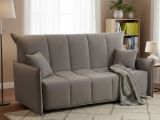 Divano letto per ospiti grigio 150x90cm - Alaric
