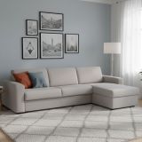 Divano letto per ospiti grigio 280x95cm - Aika