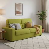 Divano letto per ospiti verde 220x95cm - Quindici