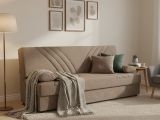 Divano letto reclinabile beige 181x81cm - Apicella