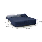 Divano letto reclinabile blu 125x90cm - Ariska