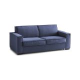 Divano letto reclinabile blu 220x95cm - Asteroide