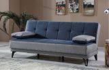 Divano letto reclinabile grigio e blu 190x87cm - Aborigeni