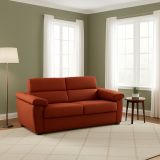 Divano letto sfoderabile arancione 205x95cm - Fisciano