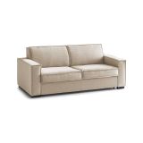 Divano letto sfoderabile beige 160x95cm - Alk