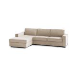 Divano letto sfoderabile beige 260x95cm - Albenga