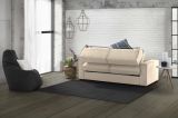 Divano letto sfoderabile beige 260x95cm - Albenga