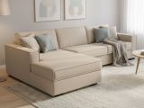 Divano letto sfoderabile beige 260x95cm - Albenga