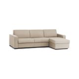 Divano letto sfoderabile beige 280x95cm - Aika