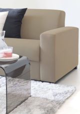 Divano letto sfoderabile beige 280x95cm - Aika