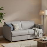 Divano letto sfoderabile grigio 160x95cm - Verceia