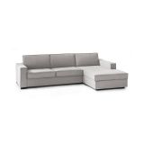 Divano letto sfoderabile grigio 260x95cm - Afar