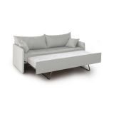 Divano letto sfoderabile grigio chiaro 205x86cm - Avellana