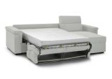 Divano letto sfoderabile grigio chiaro 285x160cm - Ganzaria