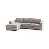 Divano letto sfoderabile tortora 260x95cm - Albenga