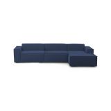 Divano modulare blu 340x170x70h cm - Asvaldo