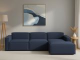 Divano modulare blu 340x170x70h cm - Asvaldo