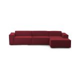 Divano modulare rosso 340x170x70h cm - Asvaldo