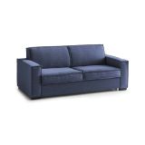 Divano morbido blu 180x95x90h cm - Arki