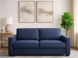 Divano morbido blu 180x95x90h cm - Arki