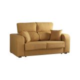 Divano reclinabile ocra 190x80x95h cm - Quarzo