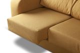 Divano reclinabile ocra 190x80x95h cm - Quarzo